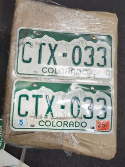 Colorado Plates