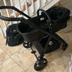 Mompush Meteor 2 Baby Stroller 2-in-1 with Bassinet Mode