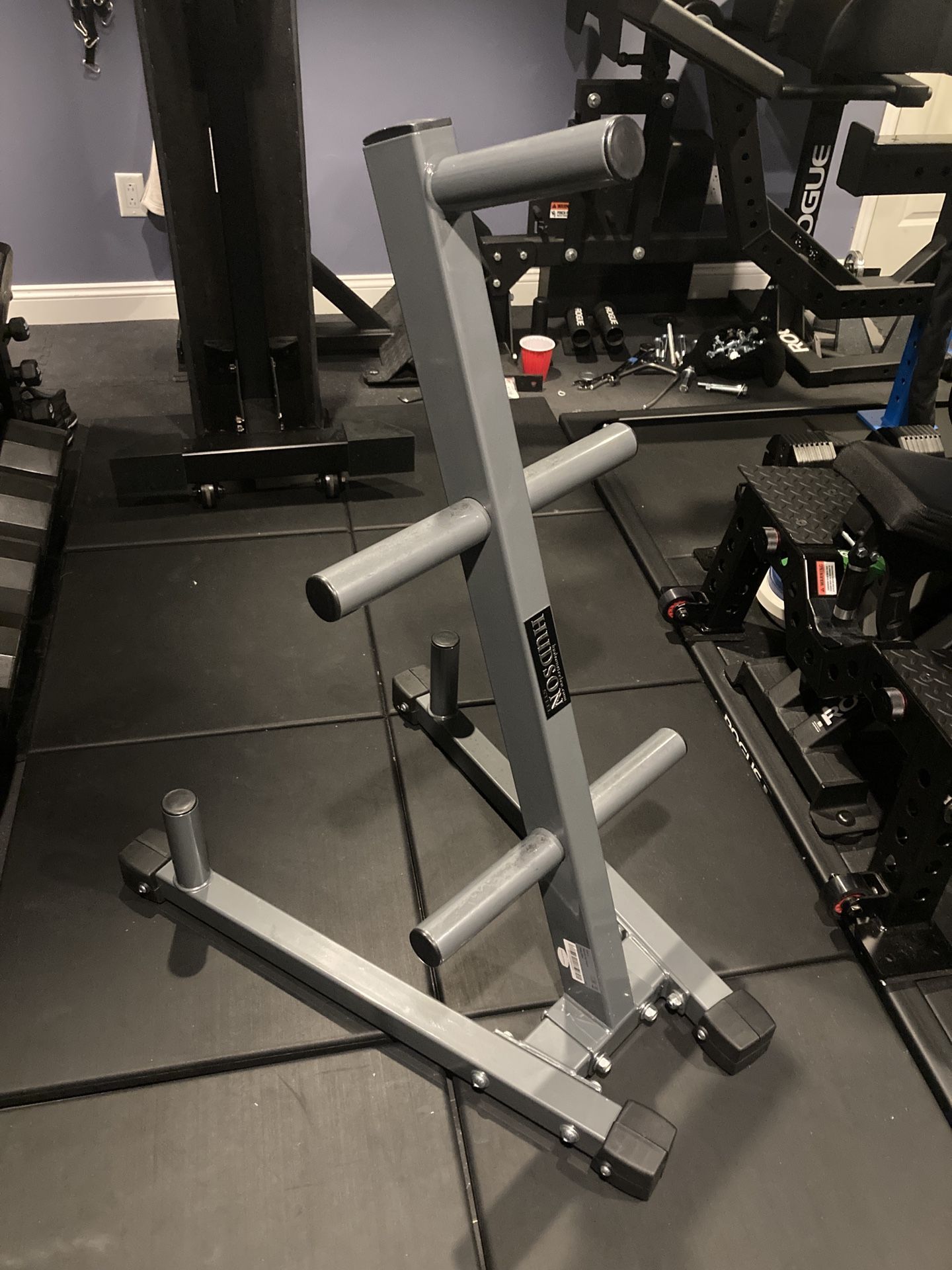 Hudson Steel Olympic Weight Plate Vertical Storage Tree