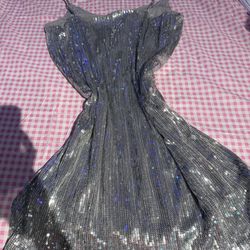 Gray Sequin Dress