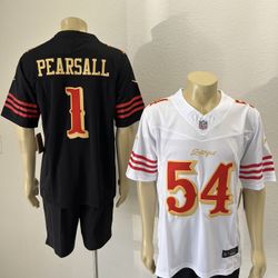 49ers Rivals Jersey Black and White 