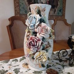 Porcelain Rose Vase