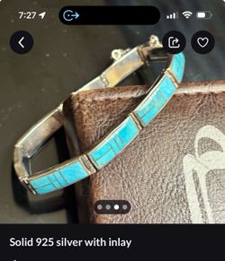 Solid silver bracelets 8inches
