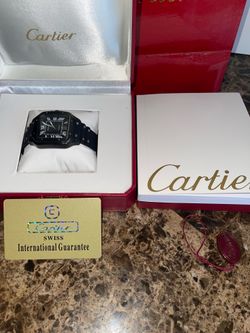 Cartier Santos rubber watch