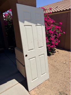 Solid White Wood Door - 29.75” x 79.75”