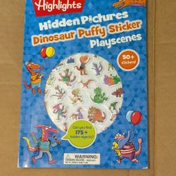Book Dinosaur Includes Puffy Sticker Playsceanes