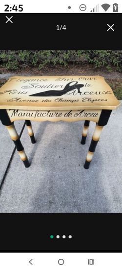 24"X16" Unique side table