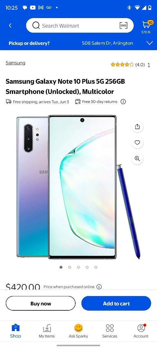 Samsung Note 10 +