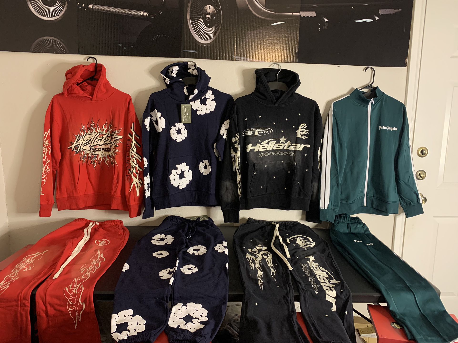 New Years Shipment! DenimTears,Gallery,Palm,HELLSTAR,Essentials,Moncler 