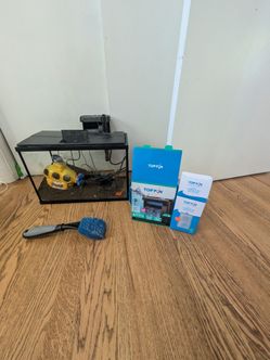 5 gallon aquarium kit with HOB filter and substrate