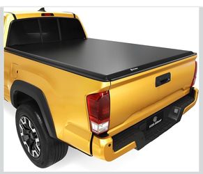 YITAMOTOR Soft Tri Fold Truck Bed Tonneau Cover Compatible with Toyota Tacoma Fleetside 6 ft Bed