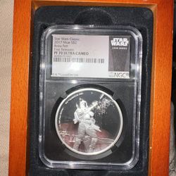 Niue 2017 Star Wars Boba Fett Proof 1 oz. Silver $2 NGC PF 70 UC First Releases