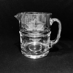 Timo Sarpaneva by Littala Drop Ring Jug Finland. Midcentury Crystal jug by Littala is in excellent condition. Size:6”-4.5”
