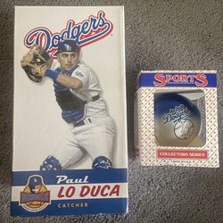 Bundle Pack: Paul Lo Duca Bobble Head and Glass Ornament