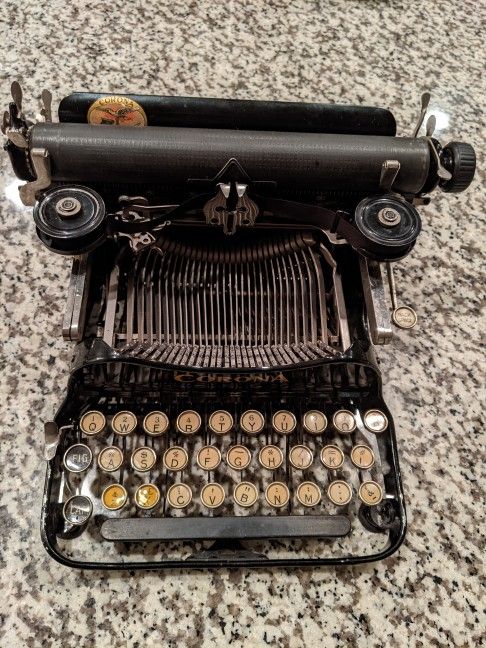 1917 Corona 3 Antique Manual Typewriter