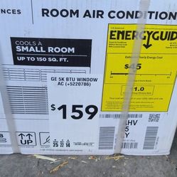 Brand new unopened GE BTU 5050 ROOM AIR Conditioners 115-volt