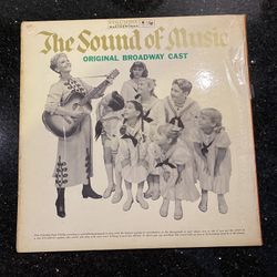 The Sound of Music Broadway Cast LP, Original Recording, Cast Recording
