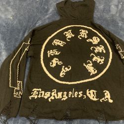Chrome heart Stitched hoody 