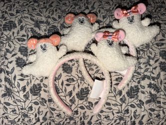 Halloween Mickey and Minnie Mouse Cutie Ghost Ear Headband for Adults and Kids