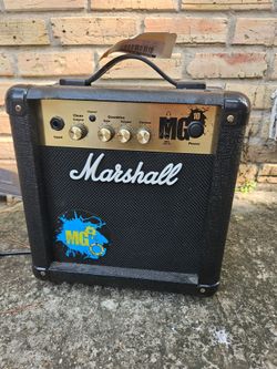 Marshall Amplifier Model: MG10 120V 60Hz 24 Watts Tested. Made In Vietnam