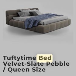 Velvet Bed Frame 