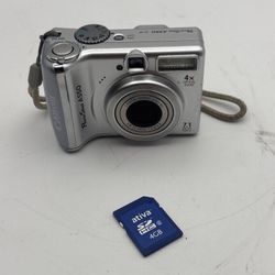 Canon PowerShot A550 Digital Camera 7.1MP w/ 4GB SD Card WORKS TESTED