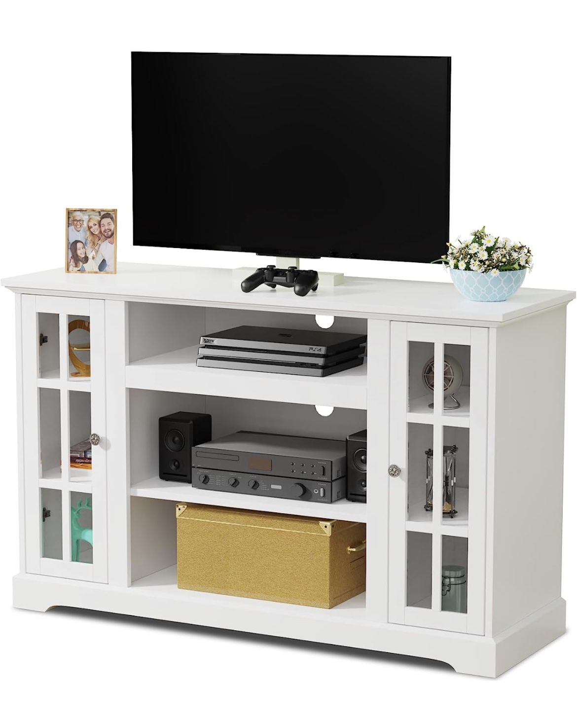 Glass Door Tv Stand New for Sale in Las Vegas, NV - OfferUp