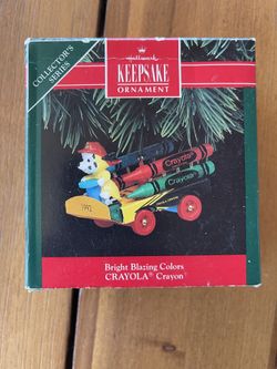 Crayola Ornament, Bright Blazing Colors 