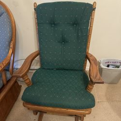 Square Back Towne Square Solid Oak Rocking Chair