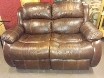 Brown Electric Recliner Couch 2
