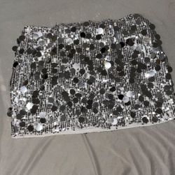 Silver Sparkly Skirt 