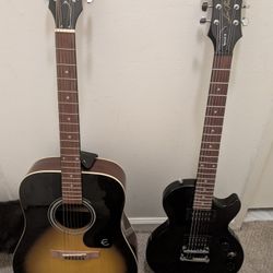 Epiphone Dr-100 Vs And Les Paul Model Special ii