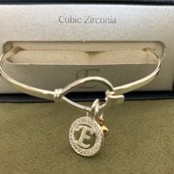 E Initial Bracelet 