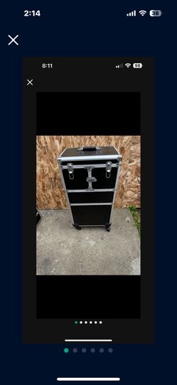 Professional Makeup Trolley, Aluminium Makeup Travel Organizer, Makeup Storage Luggage on Wheels