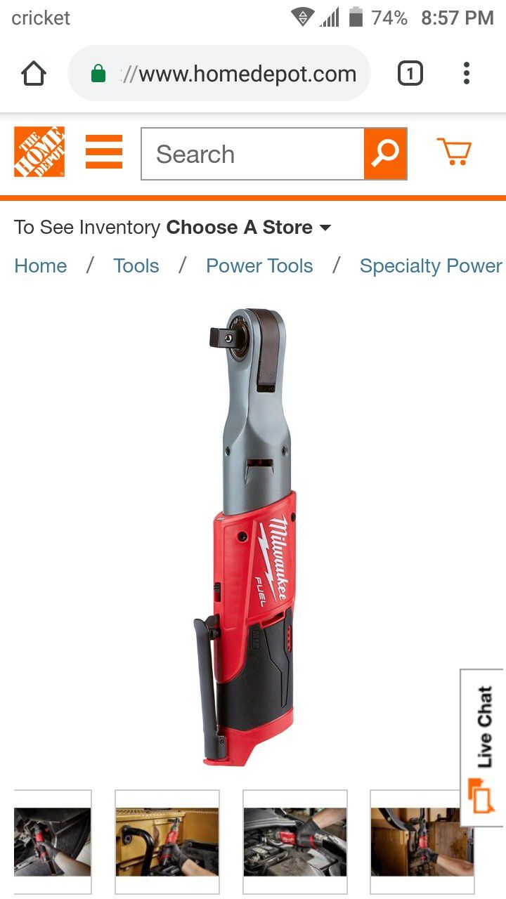 Brand new in box. Milwaukee M12 FUEL 12-Volt Lithium-Ion Brushless Cordless 1/2 in. Ratchet (Tool-Only)