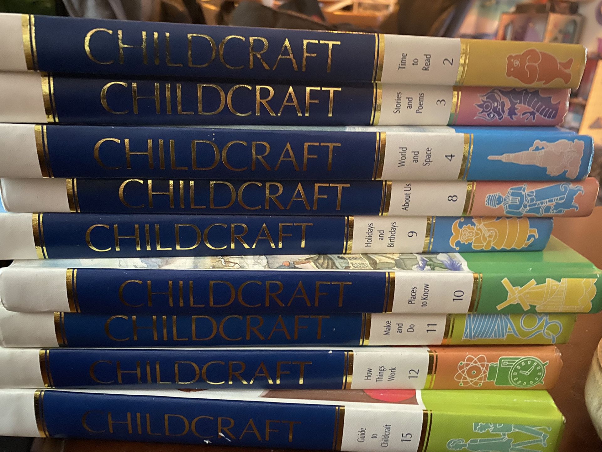 Childcraft encyclopedia, 1991 - 9 books - incomplete set