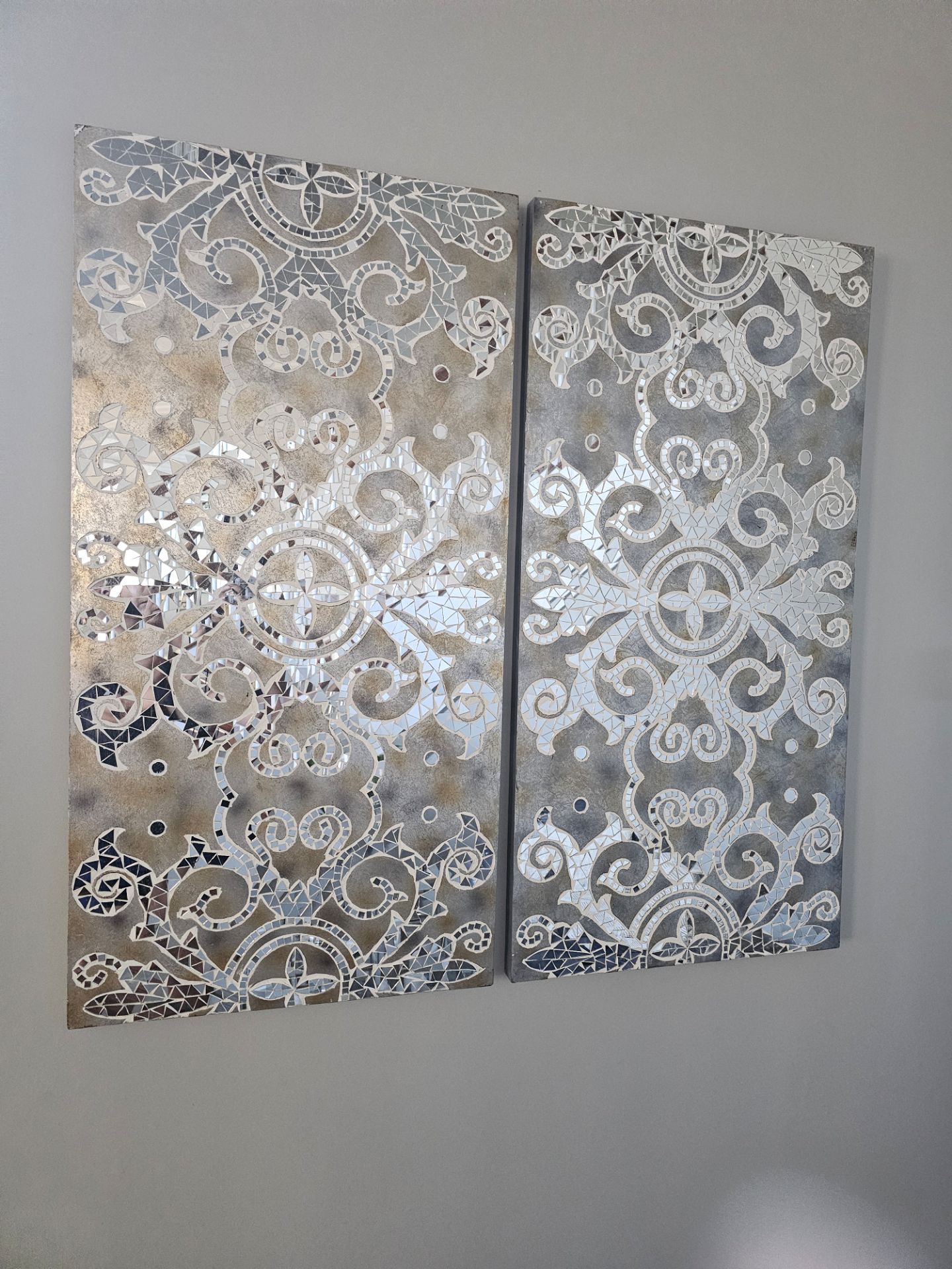 Z Gallerie Modern Glass Artwork. Each piece $79