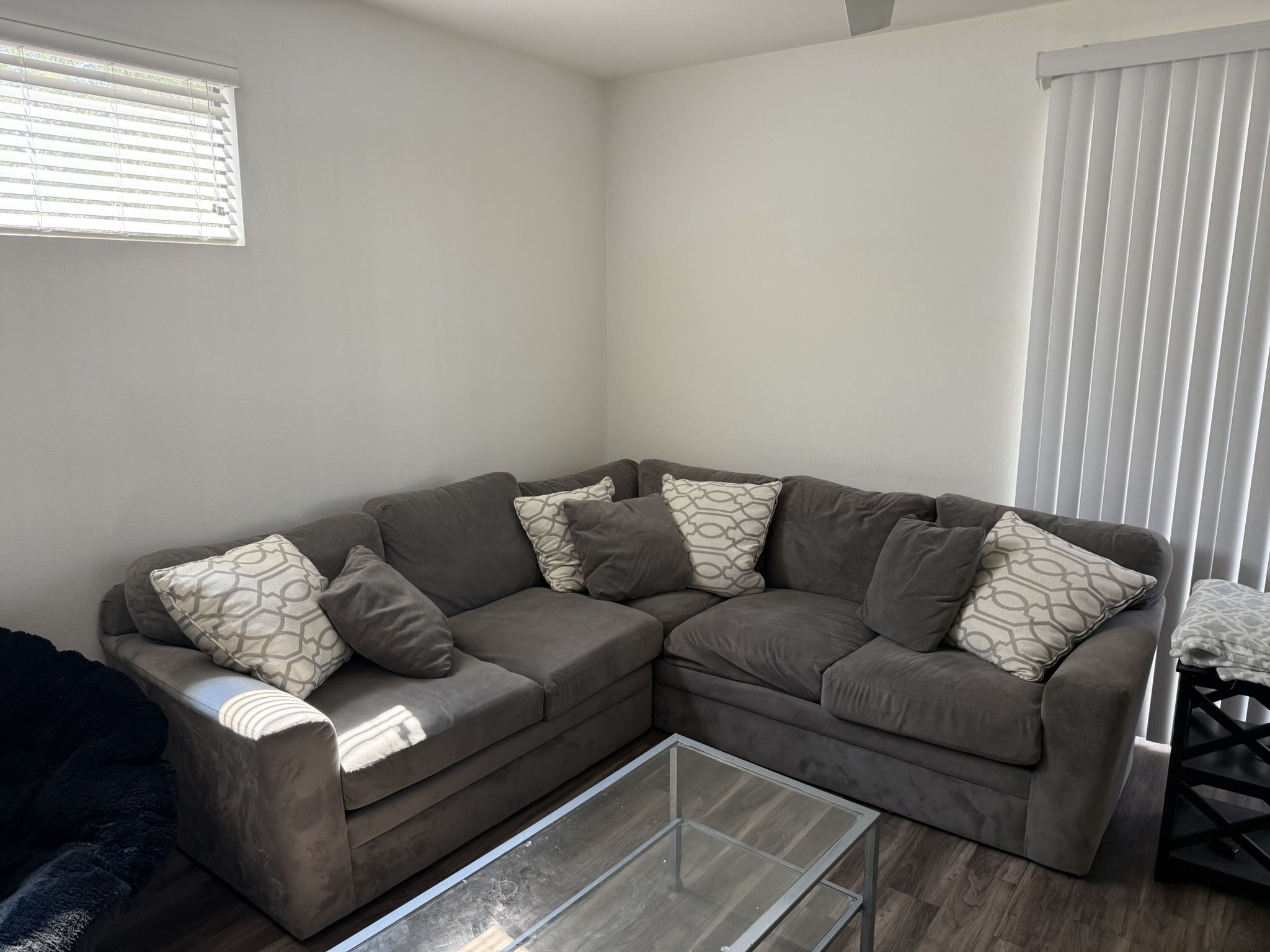 Grey Microfiber Couch