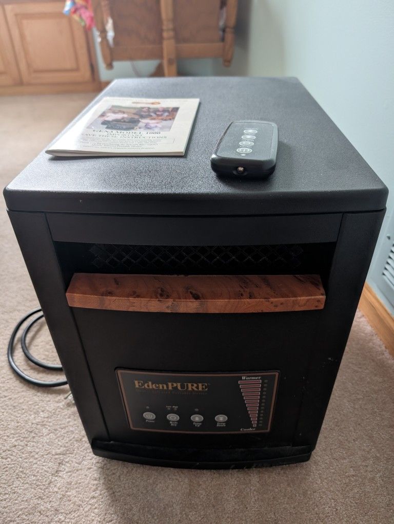 EdenPure GEN 3 Infrared Portable Heater/Remote/User Manual 