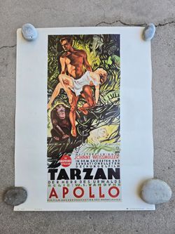 Vintage 1978 Tarzan German Print Poster