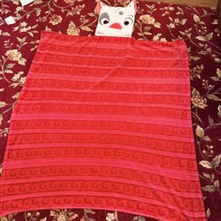Disney Pua Pie Moana Hooded Fleece Throw Blanket