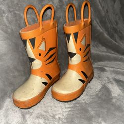 Size 6 Toddler Tiger Rain Boots