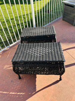 Patio Tables Medium Size With Storage Space 