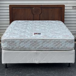 Full Size Bed with Mattress Set