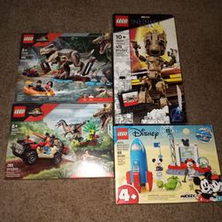 BEST DEAL EVER!!!! ALL 4 AWESOME LEGO SET'S BRAND NEW ASKING ONLY FOR  $80.00 PICK UP TODAY 