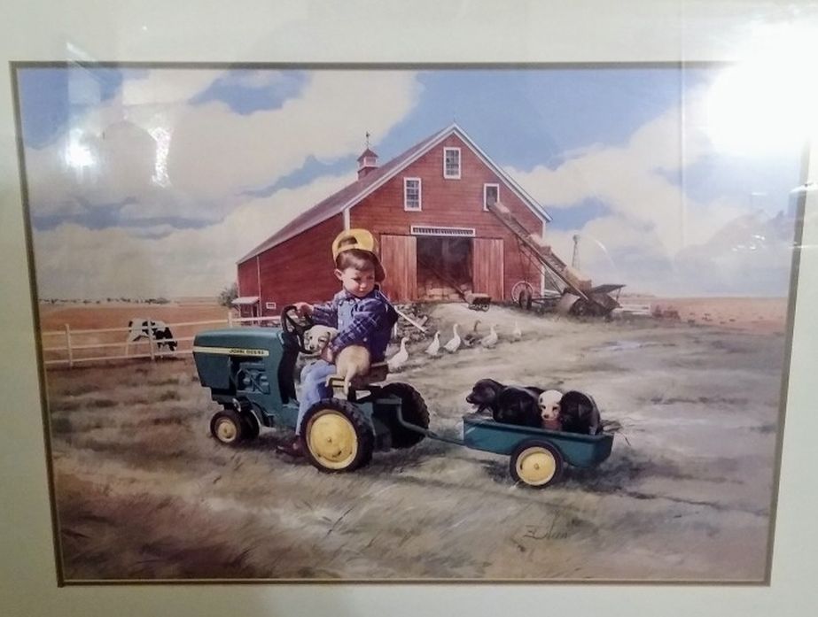 Vintage John Deere Number OO3out Of A 1,000 Painting Art West In Bellevue