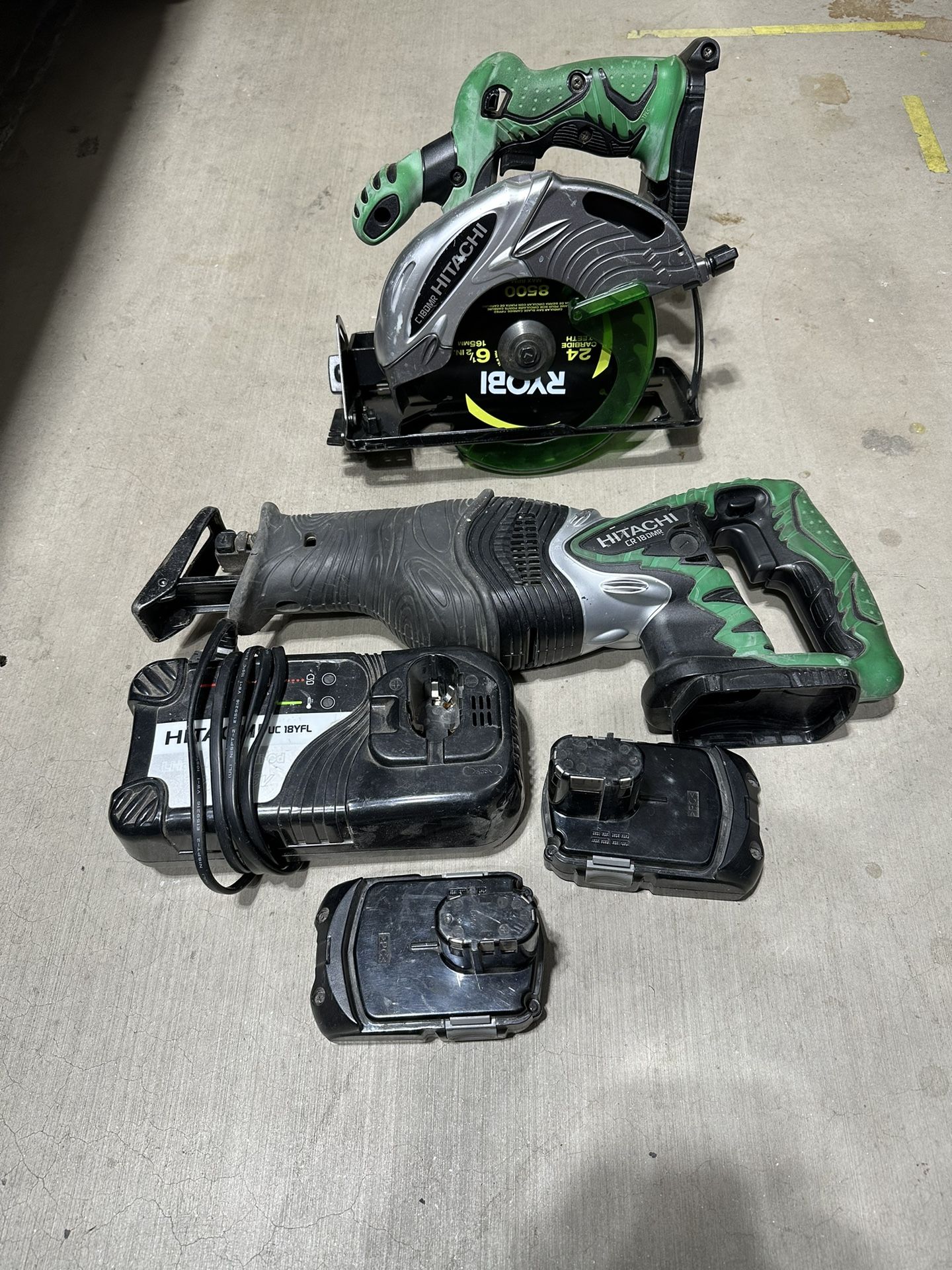 Hitachi Cordless Circular Saw, Reciprocating Saw