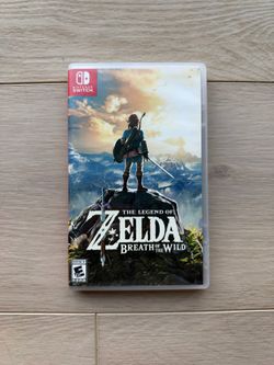 Zelda: Breath of the Wild, Nintendo Switch game with case