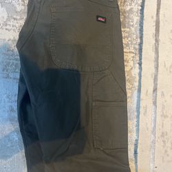 Green Dickies Carpenter Pants