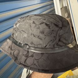 Coach black bucket hat new with tags